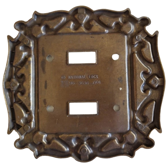 Vintage Style Double Light Switch Plate Cover - Picture 2 of 3